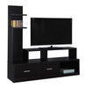 60" Particle Board, Hollow Core, MDF TV Stand with a Display Tower