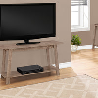 22.5" Dark Taupe Particle Board and Laminate TV Stand