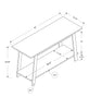22.5" Dark Taupe Particle Board and Laminate TV Stand