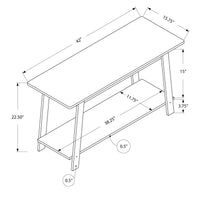 22.5" Dark Taupe Particle Board and Laminate TV Stand