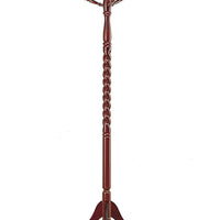 71.75" Cherry Solid Wood Traditional Style Coat Rack
