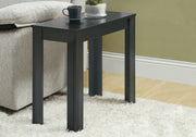 21.5" Black Particle Board, Laminate, and MDF Accent Table