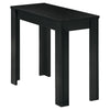 21.5" Black Particle Board, Laminate, and MDF Accent Table