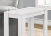 22" White Particle Boards Accent Table