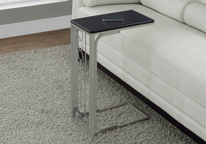 24.5" MDF Top and Metal Base Accent Table