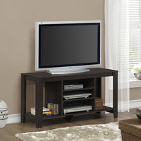 24.25" Cappuccino Particle Board and Laminate TV Stand