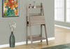 61" Dark Taupe Particle Board and Laminate Ladder Style Bookcase