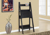 61" Cappuccino Particle Board and Laminate Ladder Style Bookcase