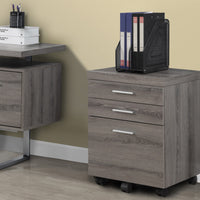 25.25" Particle Board and MDF Filing Cabinet with 3 Drawers