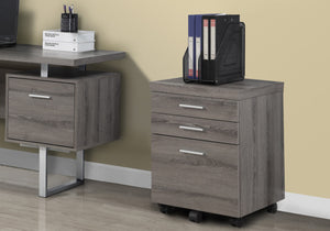 25.25" Particle Board and MDF Filing Cabinet with 3 Drawers