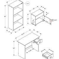 30" Particle Board and Laminate Computer Desk