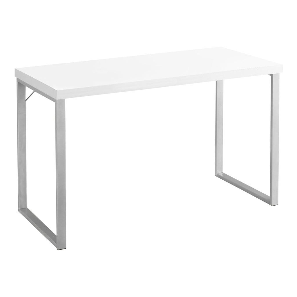 24" White Rectangular Computer Desk