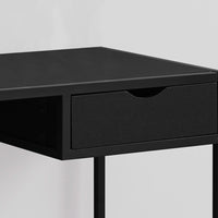 30" MDF and Black Metal Computer Desk