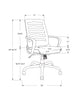 37.75" White Foam, MDF, Polypropylene, and Metal Multi Position Office Chair