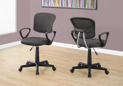 33" Grey Foam, Metal, and Polypropylene Multi Position Office Chair