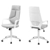 45.75" Foam, White Polypropylene, MDF, and Metal High Back Office Chair