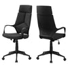 45.75" Black Foam, Black Polypropylene, MDF, and Metal High Back Office Chair