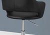 29" Leather Look, Foam, MDF, and Metal Office Chair with a Lift Base