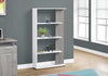 56" White and Grey Particle Board Bookshelf