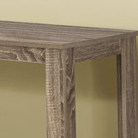 28" Dark Taupe Particle Board and Laminate Accent Table