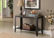 28.75" Cappuccino Particle Board Accent Table with a Marble Top