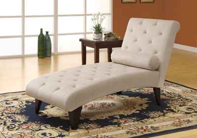 CHAISE LOUNGER - TAUPE VELVET FABRIC