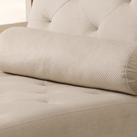 CHAISE LOUNGER - TAUPE VELVET FABRIC