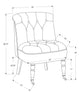 30.75" Linen, Cotton, Foam, and Solid Wood Accent Chair