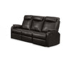 41" Brown Bonded Leather Reclining Sofa