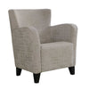 35" Taupe Brushed Velvet, Foam, and Solid Wood Accent Chair