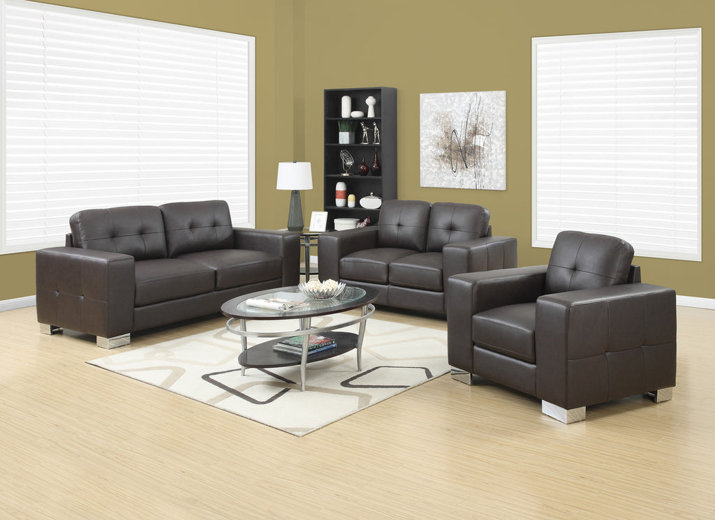 36" Bonded Leather Love Seat