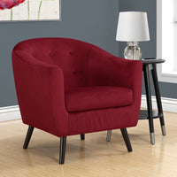 31.75" Mosaic Velvet, Foam, and Solid Wood Accent Chair