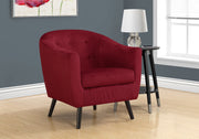 31.75" Mosaic Velvet, Foam, and Solid Wood Accent Chair