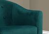 31.75" Emerald Green Mosaic Velvet, Foam, and Solid Wood Accent Chair