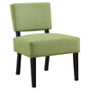 31.5" Lime Green Polyester, Foam, and Solid Wood Accent Chair