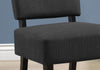 31.5" Dark Grey Polyester, Foam, and Solid Wood Accent Chair