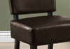 31.5" Leather Look, Foam, and Solid Wood Accent Chair