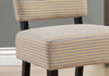 31.5" Gold-Grey Abstract Dot Polyester, Foam, and Solid Wood Accent Chair