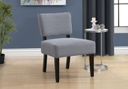 31.5" Light-Dark Blue Abstract Dot Polyester, Foam, & Solid Wood Accent Chair