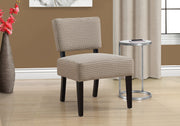 31.5" Light-Dark Brown Abstract Dot Polyester, Foam, & Solid Wood Accent Chair