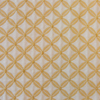50.5" Light Yellow Geometric Polyester, and Solid Wood 2 Piece Accent Chair Set