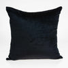 18" X 0.5" X 18" Transitional Black Solid Pillow Cover