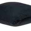 18" X 0.5" X 18" Transitional Black Solid Pillow Cover