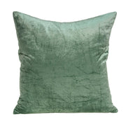 20" X 0.5" X 20" Transitional Green Solid Pillow Cover