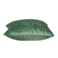 20" X 0.5" X 20" Transitional Green Solid Pillow Cover