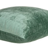 20" X 0.5" X 20" Transitional Green Solid Pillow Cover