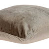 20" X 0.5" X 20" Transitional Taupe Solid Pillow Cover