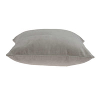 20" X 0.5" X 20" Transitional Gray Solid Pillow Cover