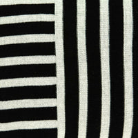 20" X 0.5" X 12" Transitional Black Cotton Pillow Cover