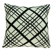 20" X 0.5" X 20" Transitional White Cotton Pillow Cover